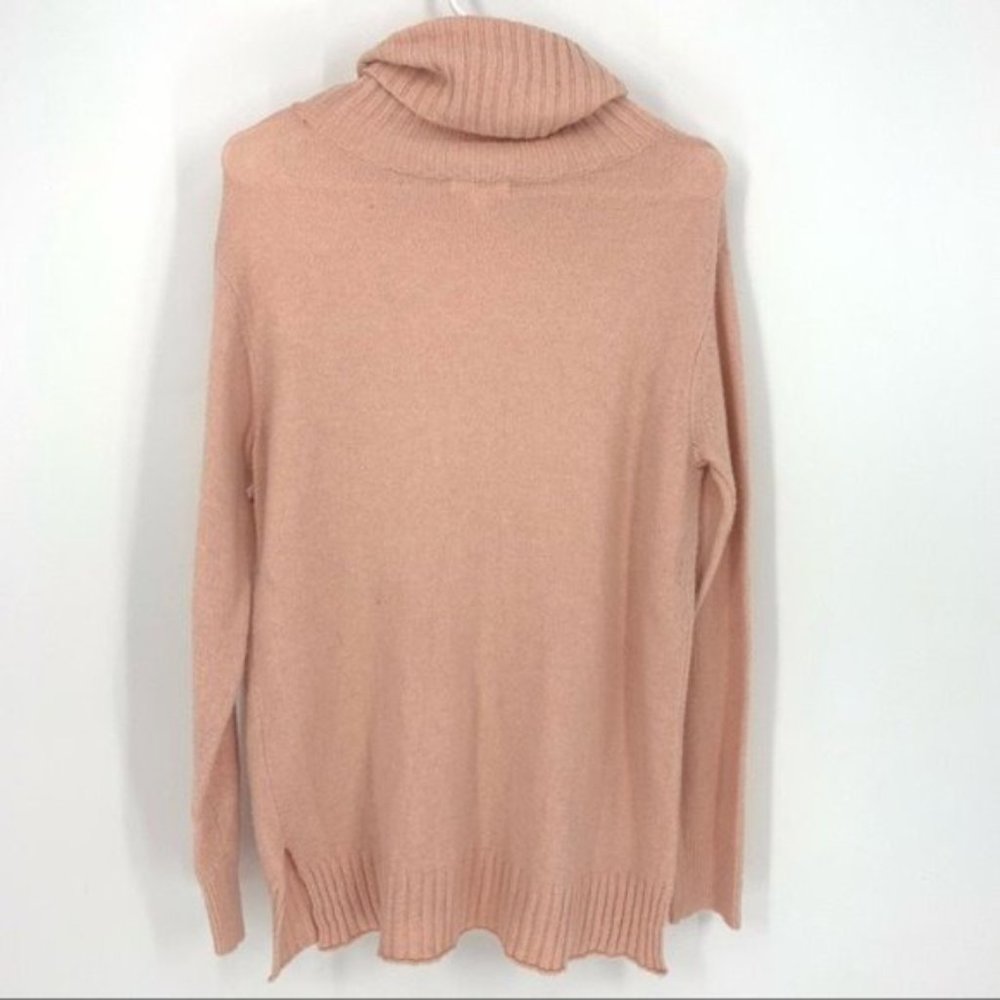BP Pink Long Turtleneck Sweater Medium Pink - Picture 9 of 9